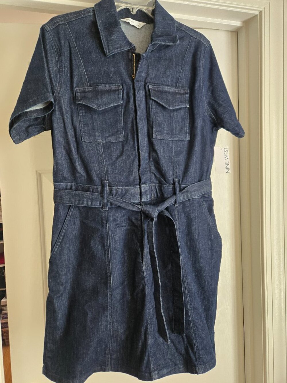 NWT Women's Dark Rinse Denim Dress - Size 16